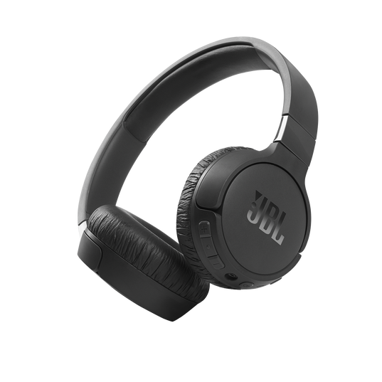 JBL Tune 660NC - Black - Wireless, on-ear, active noise-cancelling headphones. - Hero